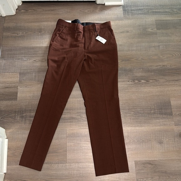 Express Men's Rich Brown Dress Pants - Picture 5 of 7